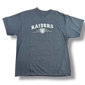 Las Vegas/Oakland Raiders NFL Team Apparel Men's‎ Black Logo Tee Shirt Size XL